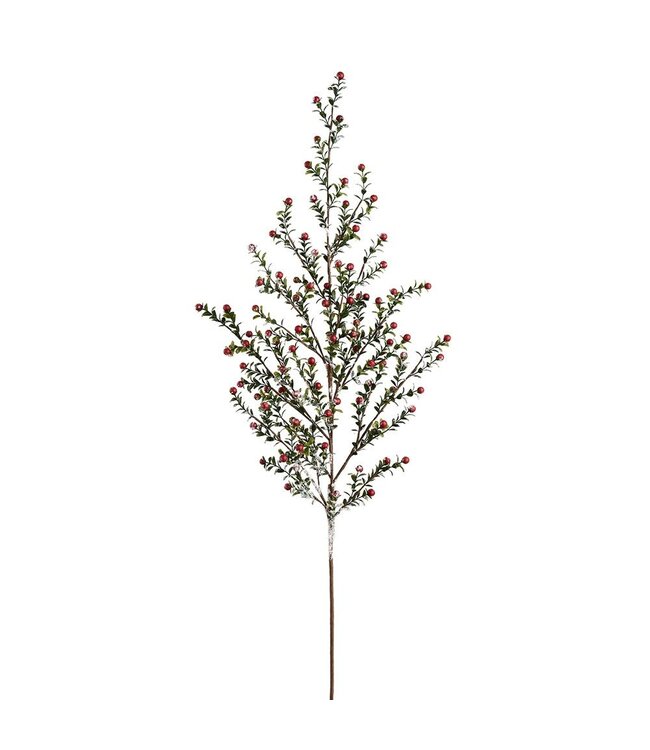 48" Snowed Berry Spray Red