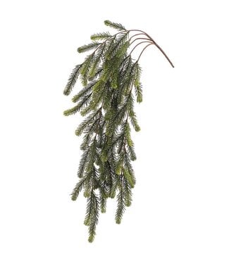 34.5" Fir Hanging Bush Green