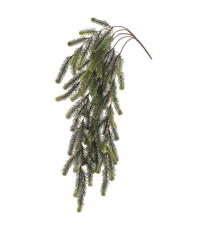 34.5" Fir Hanging Bush Green