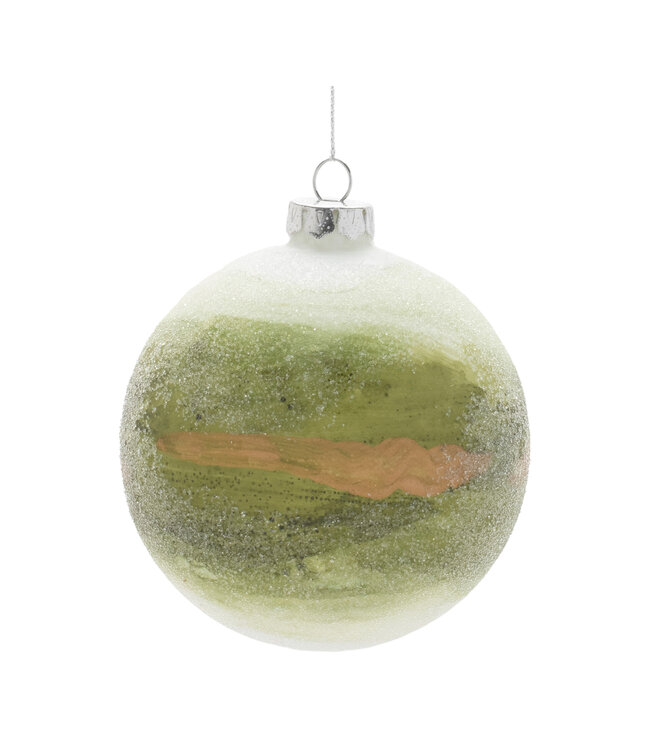 4”D  Ball Ornament Glass