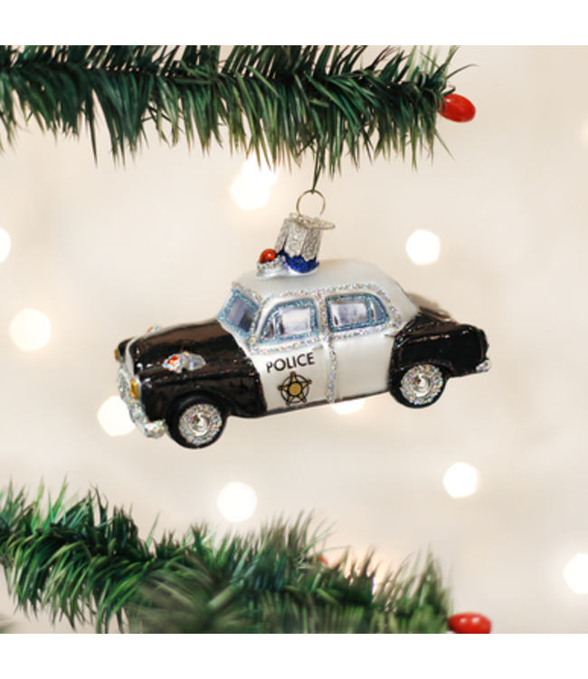 OLD WORLD CHRISTMAS Police Car Ornament