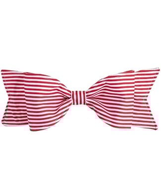 15.5" Stripe Bow With Clip