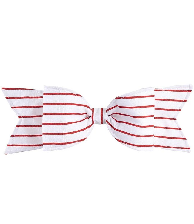 15.5" Stripe Bow With Clip