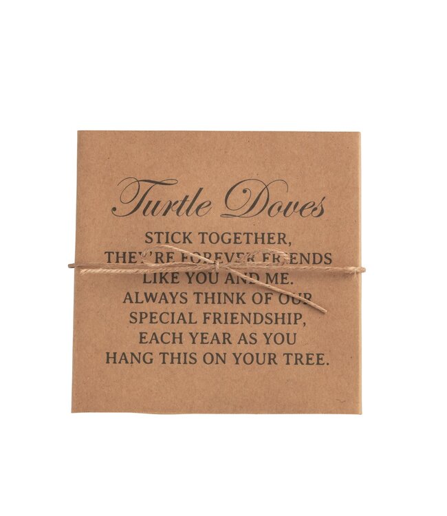 Boxed Turtle Dove Ornament