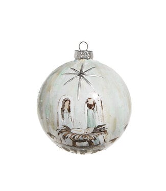 5" Holy Family Ball Ornament