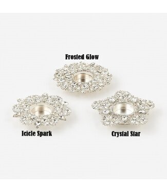5" Jeweled Snowflake T-Light Holder
