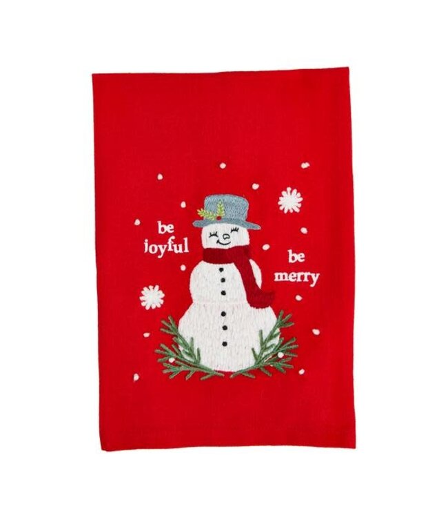 Classic Christmas Embroidered Towels