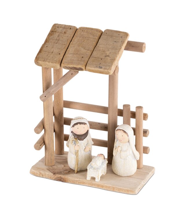 Holy Family w/Creche