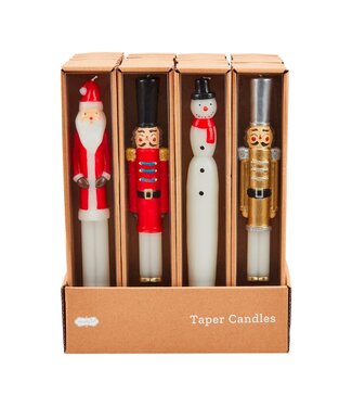 Christmas Figural Tapers - Sold Individually