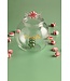 Christmas Glass Cookie Jar