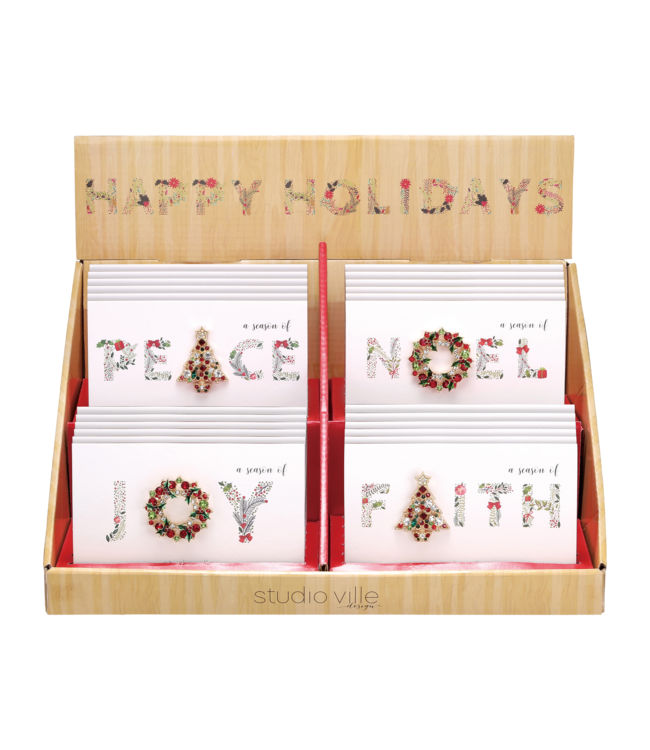 Christmas Glitz Pins - Sold Individually