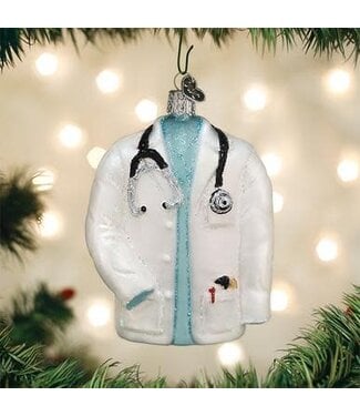OLD WORLD CHRISTMAS Doctor's Coat Ornament