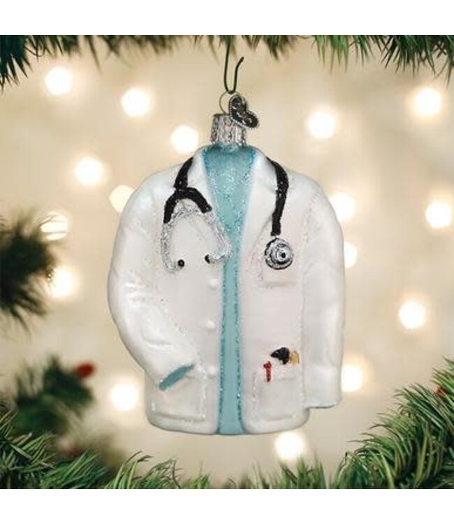 OLD WORLD CHRISTMAS Doctor's Coat Ornament