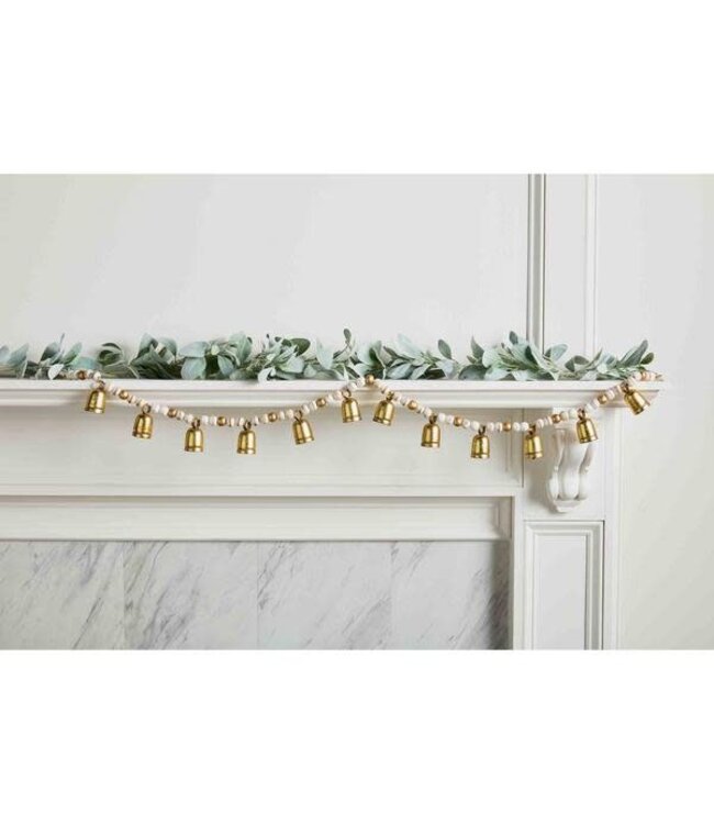 Wood Bead Bell Garland