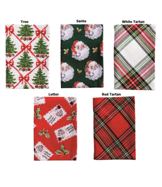 Classic Christmas Towel Bucket