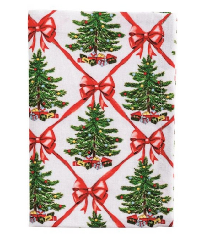 Classic Christmas Towel Bucket