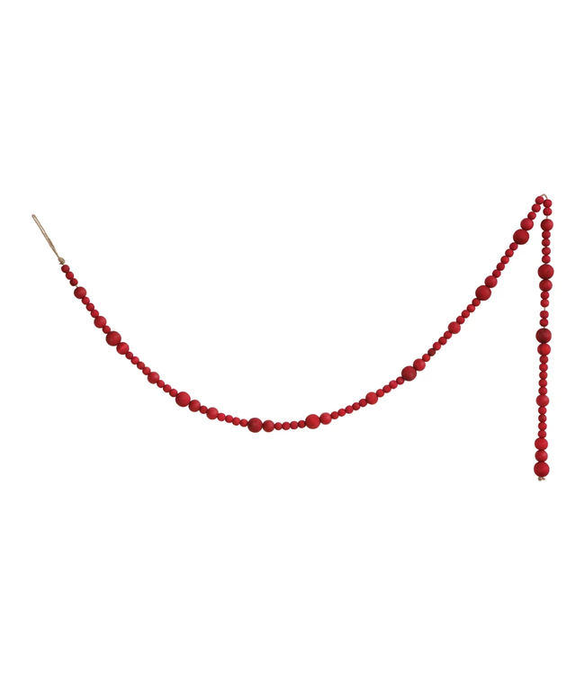 Paulownia Wood Bead Garland