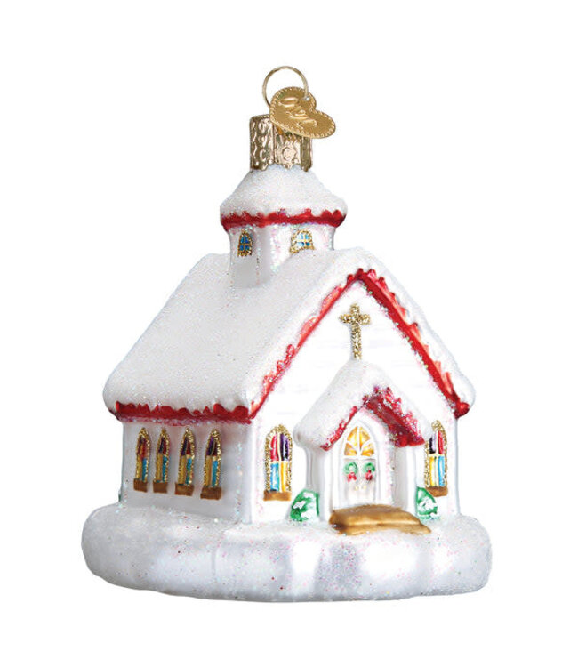 OLD WORLD CHRISTMAS Country Church Ornament
