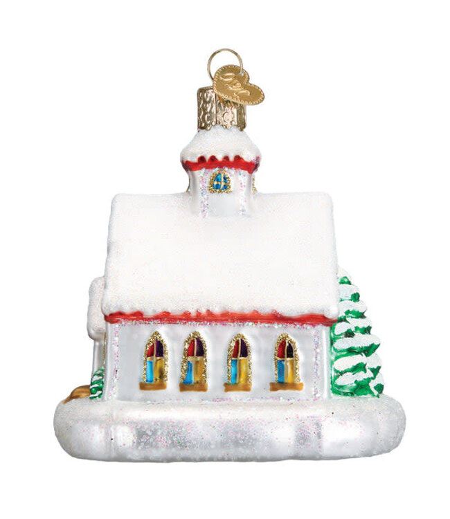 OLD WORLD CHRISTMAS Country Church Ornament