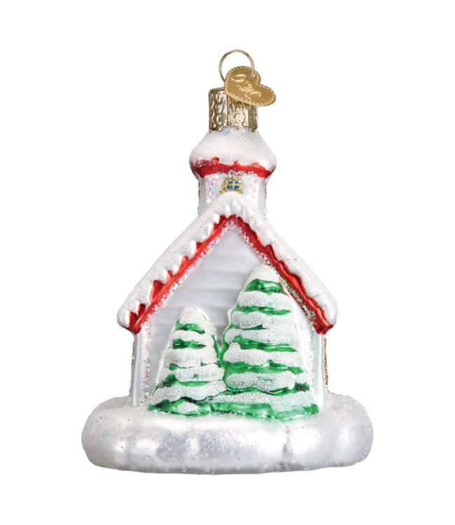 OLD WORLD CHRISTMAS Country Church Ornament