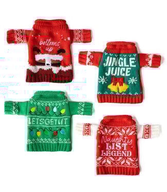 Uncle Bob’s Light-Up Wine & Bottle Sweater