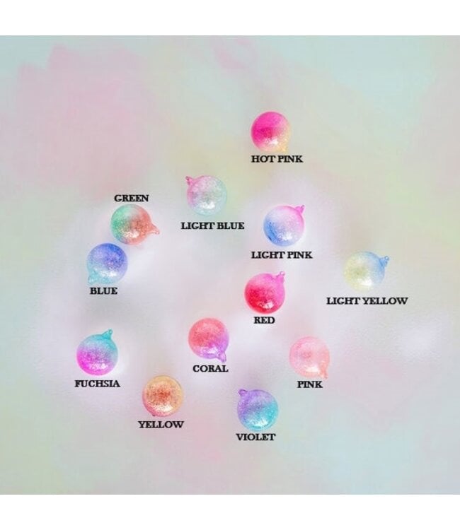 GLITTERVILLE Iridescent Ombre Ball Ornament