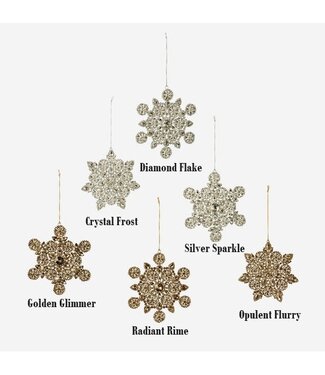 8" Jeweled Snowflake