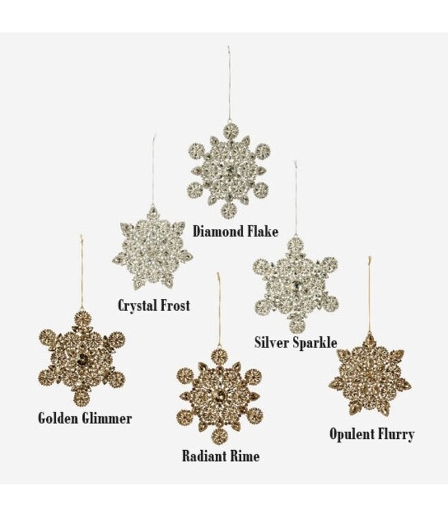 8" Jeweled Snowflake