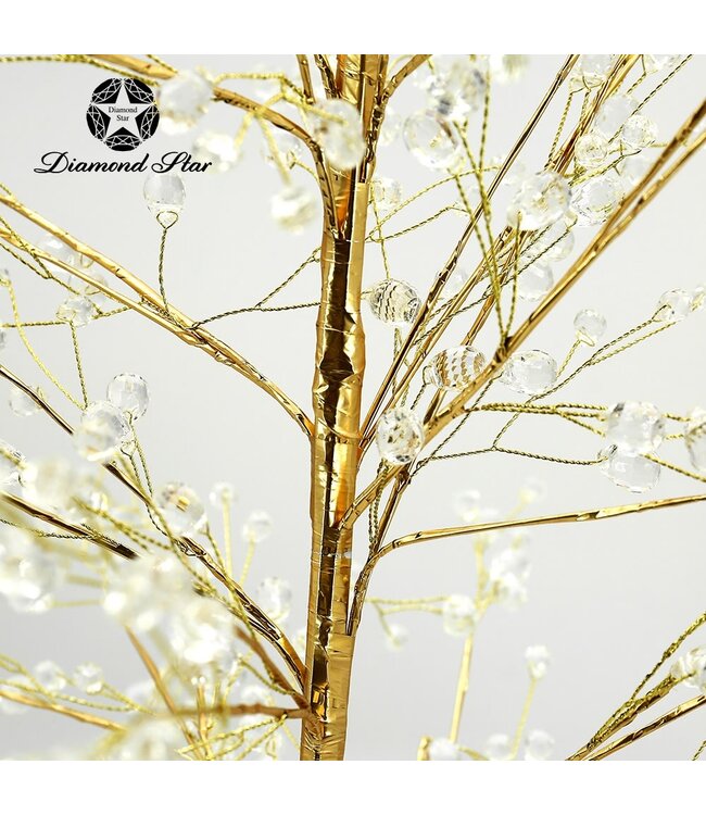 Christmas Gold Decorative Tree with Crystals