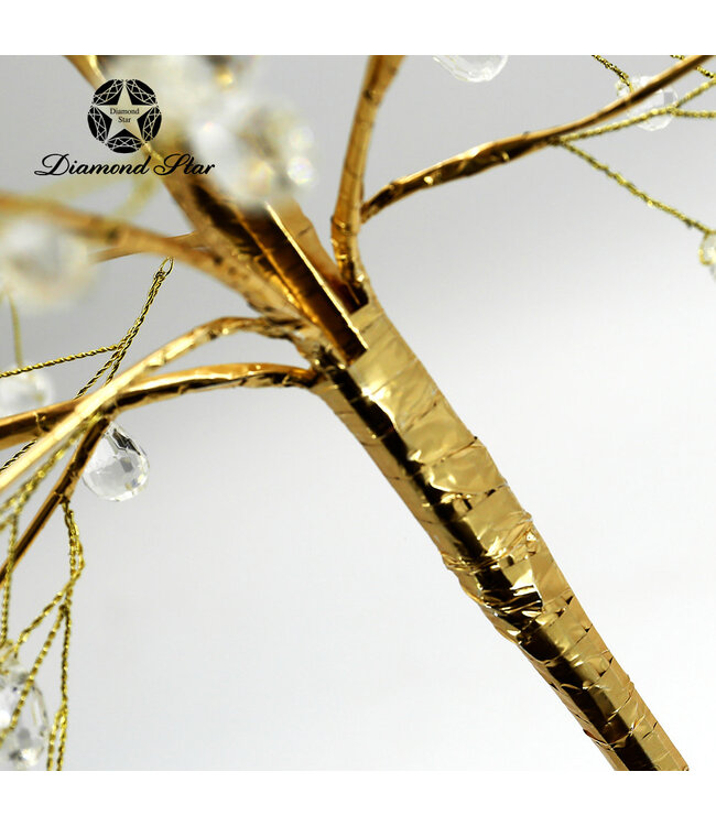 Christmas Gold Decorative Tree with Crystals