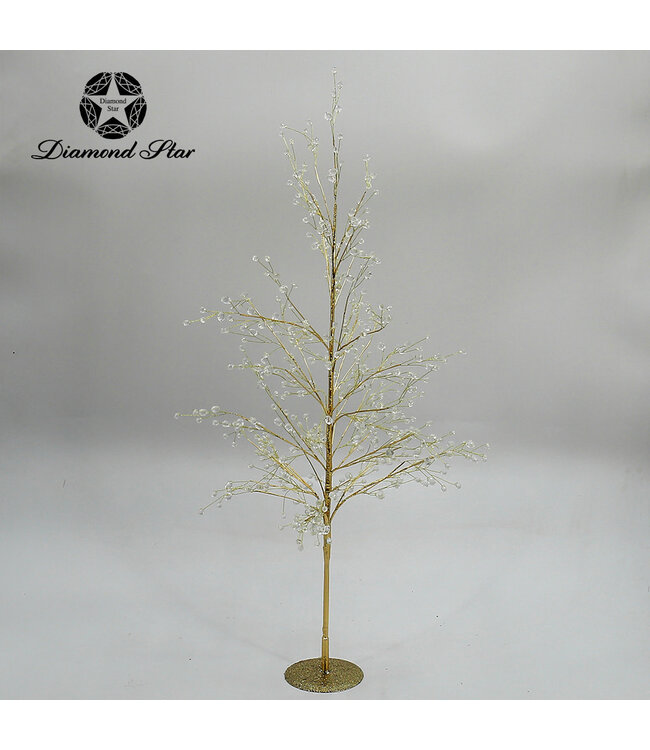 Christmas Gold Decorative Tree with Crystals