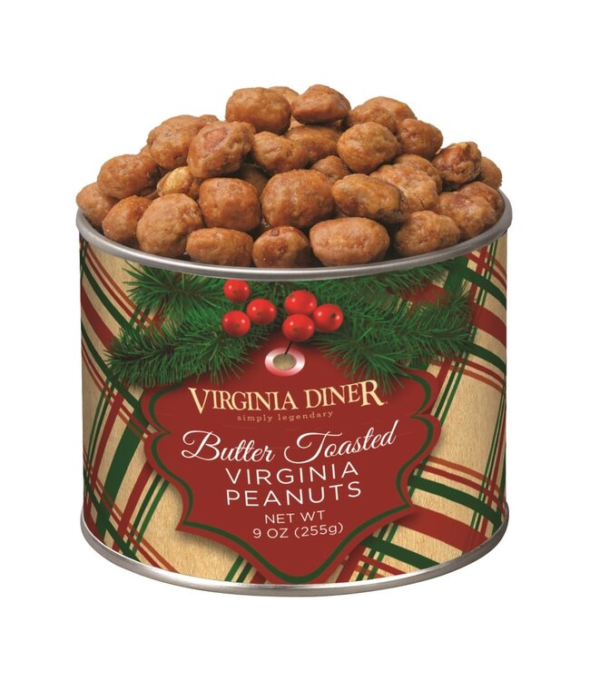 9oz Holiday Plaid Butter Toasted Peanuts