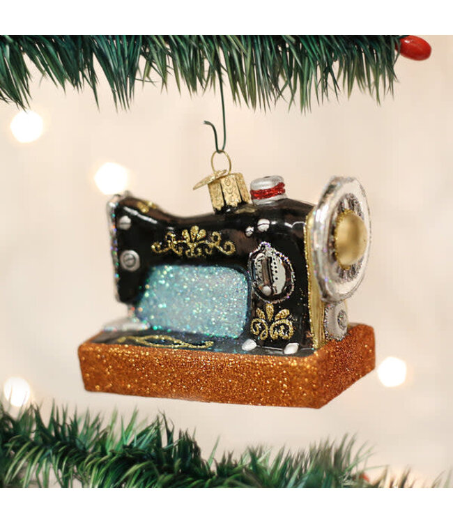 OLD WORLD CHRISTMAS Sewing Machine Ornament