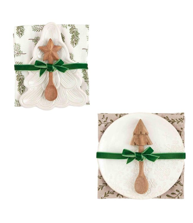 White Christmas Appetizer Sets