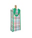 Wine Bag Festive Plaid