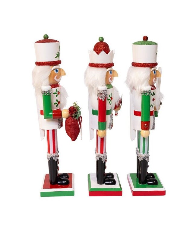 15" Jolly Red & Green Nutcracker