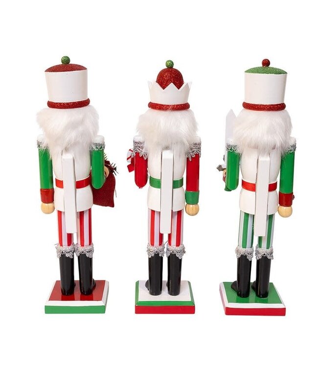 15" Jolly Red & Green Nutcracker
