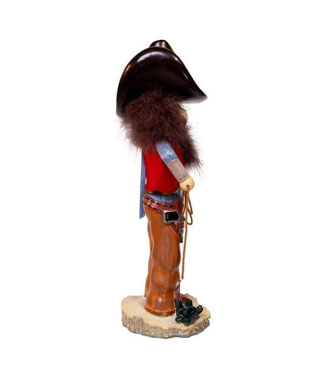 18" Hollywood Cowboy With Lasso Nutcracker