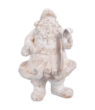 13" Santa White Antique