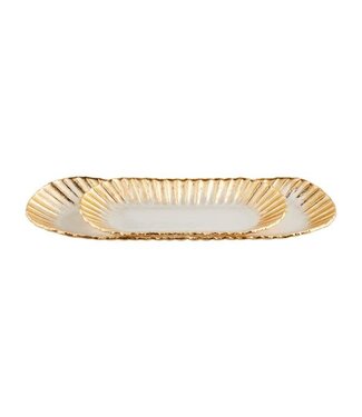 Gold Edge Ruffle Tray