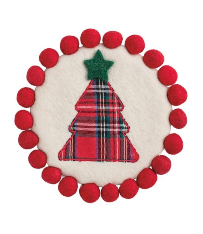 Classic Christmas Felted Trivet