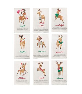 Reindeer Poem Towels