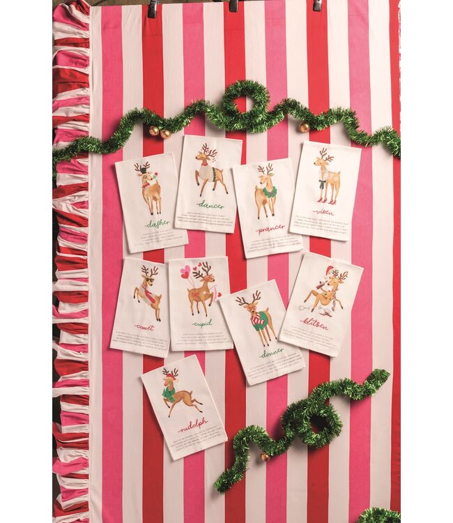 Reindeer Poem Towels
