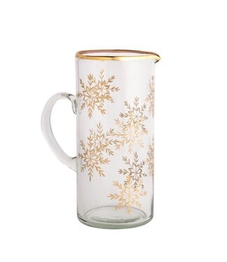 Etched Snowflake Pitcher