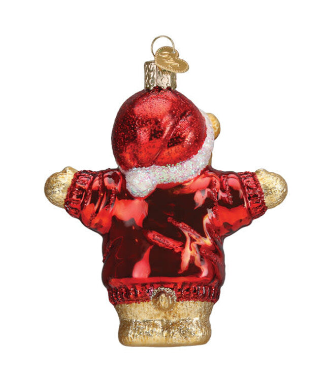 OLD WORLD CHRISTMAS I Love You More Bear Ornament