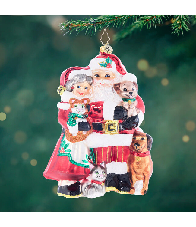 CHRISTOPHER RADKO Holiday Paws with Mr. & Mrs. Claus