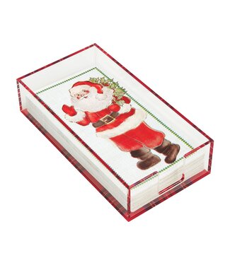 Santa Guest Towel & Tartan Caddy Set