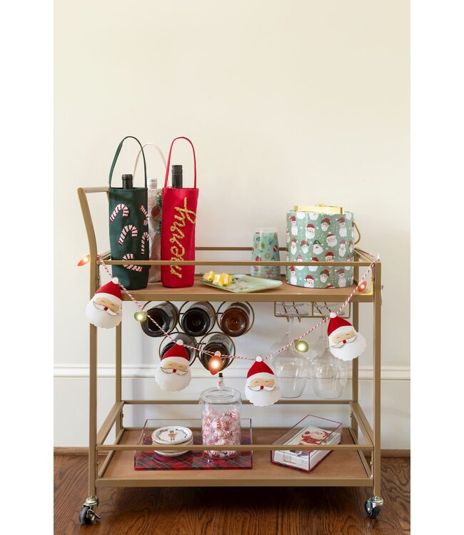 Santa Guest Towel & Tartan Caddy Set