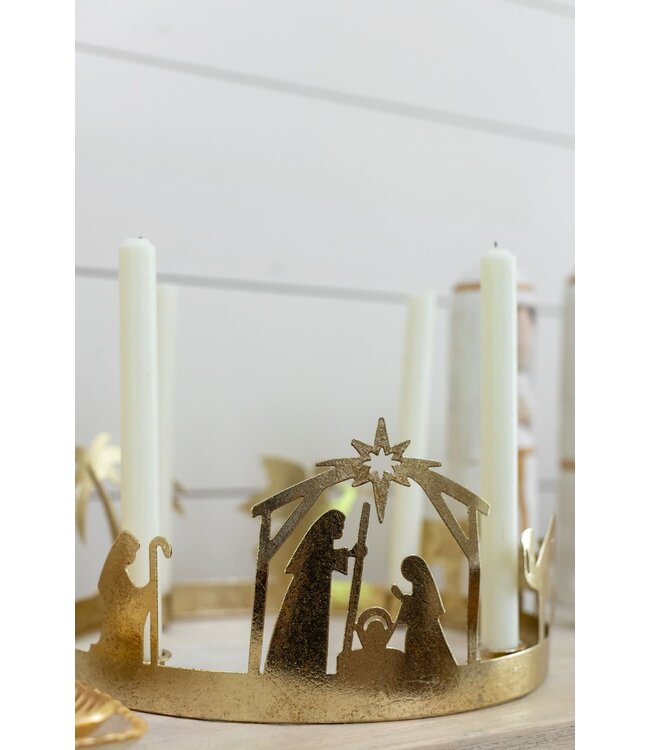 Gold Advent Wreath