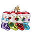OLD WORLD CHRISTMAS Snow Family Of 4 Ornament